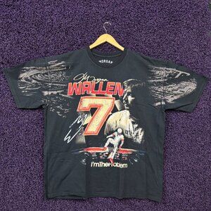 Morgan Wallen I'm The Problem Double Sided Racing T-Shirt Size XXL